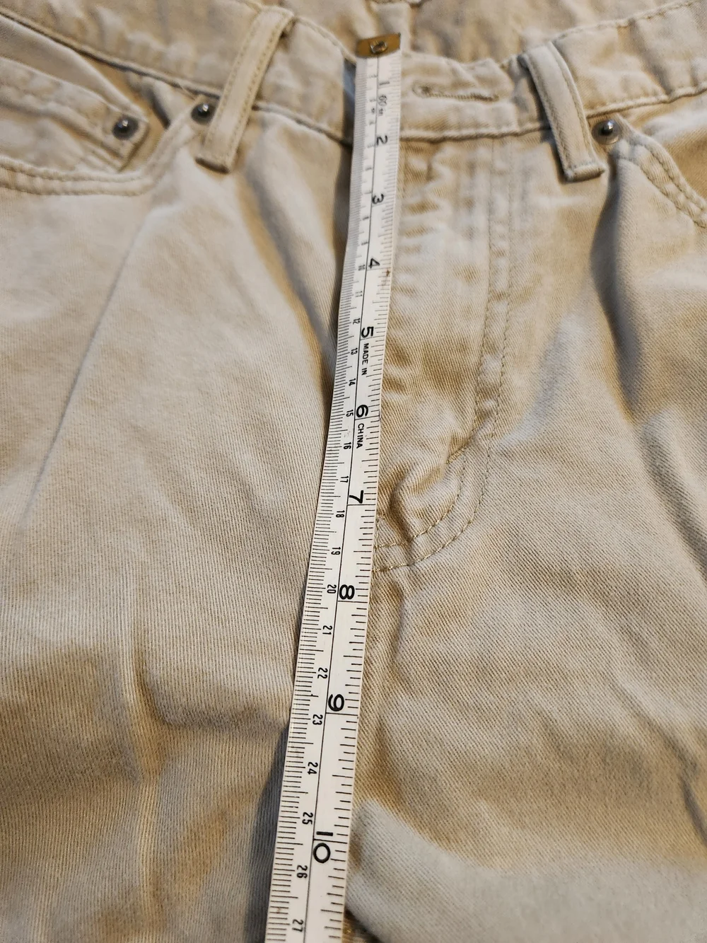 2 LOT pair Levi's 514 Straight Fit Men’s Jeans - Light Khaki SIZE 32